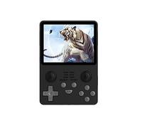 AIUOUS Powkiddy RGB20S Handheld Retro Game Console Built-in 15,000 Games 64G 3.5 Inch IPS Screen Open Source System (Black)