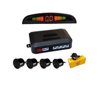 Aiuphing 4 Sensor Parking Sensor Kit, Radar, Buzzer, Display, LED, Auto Reverse, 0.2-3m Range, Surface Mount, Electrical Signal, Car Parking Assistance