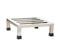 Aiupuyer Air Conditioner Base Stainless Steel Risers Shelf, Stainless Steel Base Stand Furniture Appliances Base Stand, Storage Pallet Pad Board Rack for Washer Fridge Dryer With Wheels