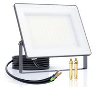 AIUTEY 160W Outdoor Industrial LED Floodlight, IP66, 17,000 lm, Set of 1 | 6500K daylight white, Ra80+, tempered glass, energy-saving, silicone seal, aluminum heatsink, for yard/garden/construction
