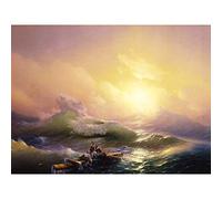 Aivazovsky The Ninth Wave Painting Large XL Wall Art Canvas Print