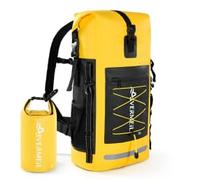 Aivermeil Waterproof Backpack Dry Bag with bungee cord and small waterproof Bag Yellow