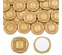 Aiviman 3D Embossed Alphabet Wax Seal Stickers,25Pcs Letter E Self Adhesive Envelope Seal Stickers Perfect for Weddings,Parties,Birthdays,Christmas