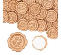Aiviman 50Pcs Letter Z Wax Seal Stickers,Gold Initial Alphabet Self Adhesive Envelope Seal Stickers,Great for Gift Wrapping,Wedding Invitation,Birthday Party Decoration