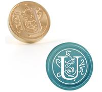 Aiviman Letter U Wax Seal Stamp,Vintage Initial Alphabet Sealing Wax Stamp Removable Brass Head with Wooden Handle for Gift Wrapping,Card Envelopes,Wedding Party Invitations