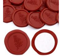 Aiviman Olive Branch Wax Seal Stickers, 25Pcs | Rosemary Self Adhesive, Envelope Seal, Gift Wrapping, Wedding Invitation, Wine Packages