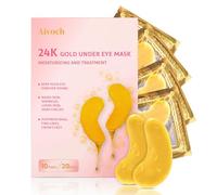 Aivoch 10Pairs/20Pcs 24K Gold Under Eye Patches, Collagen Eye Masks for Dark Circles and Puffiness, Reduce Wrinkles and Puffy Eyes, Refresh Your Skin, Women Skincare Eye Treatment Products