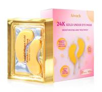 Aivoch 20Pairs/40Pcs 24K Gold Eye Patches, Collagen Eye Masks for Dark Circles and Eye Bags, Smooth Wrinkles & Puffy Eyes, Moisturizing Eye Skin, Skincare Eye Treatment, Beauty & Personal Care
