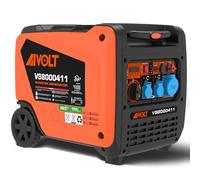 AIVOLT 6000W Petrol Inverter Generator, Silent Portable for Home and Sites