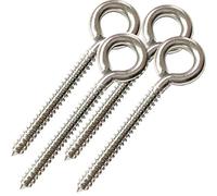 AIVOOF Swing Hooks, 4 Pack M8 Heavy Duty Large Swing Hooks Hammock Hanging Kit Eye Screws 1200LB Capacity Swing Hardware for Yoga Hammock Swing Chair Indoor Outdoor