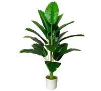 AIVORIUY Artificial Plant in Pots Fake Plants Indoor Outdoor, Faux Potted Tree Tropical Palm Floor Plants for Home Office Living Room Bedroom Decor Housewarming Gift (80cm Green Banana)