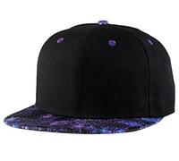Aivtalk Boy's Baseball Hip Hop Flat Brim Fashion Embroidered Snapback Cap, Schwarz 4, One Size