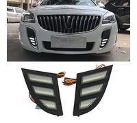AIVYNA 2Pcs Car Daytime Running Light 3 Color LED DRL for Mustang Style for Buick Regal GS 2012-2016