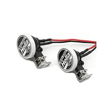AIVYNA 2Pcs Car LED Lights Headlights Spotlight Round Square Roof Light for 1/10 Traxxas TRX4 RC Crawler Parts,Hella