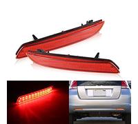 AIVYNA 2Pcs LED Tail Rear Bumper Reflector Light Lamp Stop Fog Brake Light for Honda JAZZ Fit CRZ CRV Insight Hybrid Acura TSX,Red