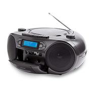 Aiwa BBTC-550BK (UK) All in one Stereo Portable Radio / CD / Cassette Recorder & Player / USB / Bluetooth / AC-DC / Black