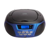 Aiwa Bbtu-300 Boombox Portable Cd Radio In Blue Blue
