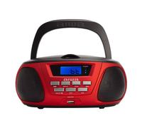 Aiwa Bbtu-300 Boombox Portable Cd Radio In Red Red