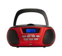 Aiwa Bbtu-300 Boombox Portable Cd Radio In Red Red