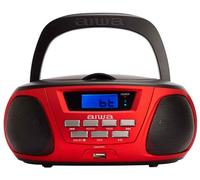 Aiwa BBTU-300RD AM/FM MP3/USB Portable CD Radio with Bluetooth
