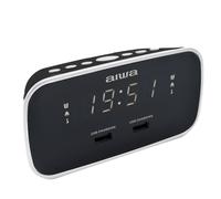 Aiwa CRU-19 Digital Dual Alarm Clock - Black