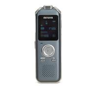 AIWA DVR-M700 Digital Voice Recorder Metal with Three Stereo Microphones and Built-in 16GB Memory - Silver