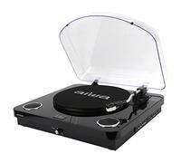 AIWA GBTUR-120BK Music Centre/Record Player with Built in Speakers, FM and Wireless - Black