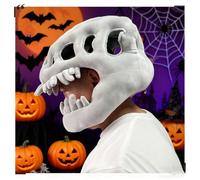 Aiwdeyi Halloween Costumes,Realistic Dinosaur Skeleton Costume Set,Halloween Outfits,Dinosaur Skull Headpiece And Spine Costume For Adult Cosplay，Realistic Skeleton Outfit with Skull