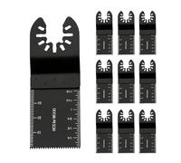 Aiweijia 10PCS Multitool Blades,Professional Carbon Steel Oscillating Saw Blades with Clear Markings for Efficient Precise Cutting for Wood, Plastic, Metal, Carpentry & Home Renovation