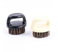Aiweijia 2 Pieces Soft Bristles Mustache Brush Barber Hair Brush Beard Sweep Beard Styling Cleansing Grooming Brush Men's Mustache Shaping Comb