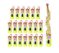 Aiweijia 20 PCS Fruit Fly Trap, Sticky Fruit Fly Traps for Indoor/Outdoor Use, Double Sided Adhesive with Strong Sticky Power, Wide Coverage, Easy to Use & Safe for Kitchen, Garden, and Office Areas