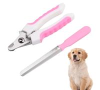Aiweijia Cat Dog Pets Nail Clippers Stainless Steel Professional Pet Nail Trimmers for Cat,Medium and Small Breed Dog, Rabbit and Animal, with Safety Guard to Avoid Over cuttin Pink