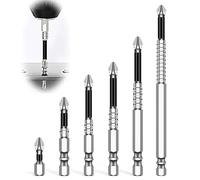 Aiweijia Drill Bit Set - Ultra Portable Alloy Steel & Masonry Bits, Anti Slip Phillips Tip Kit for Home DIY, Furniture Assembly, and Electronics Repair