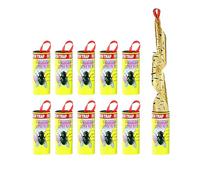 Aiweijia Fruit Fly Trap, Sticky Fruit Fly Traps for Indoor/Outdoor Use, Double Sided Adhesive with Strong Sticky Power, Wide Coverage, Easy to Use & Safe for Kitchen, Garden, and Office Areas