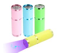 Aiweijia UV Torch, 4 Pack Mini Flashlight with Powerful LED Ultraviolet Light, Accurate Detection, Portable Waterproof for Pet Urine Detection, Stain Finding