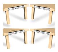 AIWEILUCK Cornhole Scoreboard 4 Pack, Metal Decal with Magnetic Score Keepers for Corn Hole Boards, Cornhole Rules Sign with Score, Scoreboard for Cornhole Game Keep Track of The Score