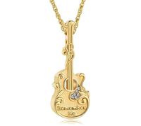 AIWENXI Guitar Cremation Jewelry Urn Necklace for Ashes Musical Guitar Stainless Steel Memorial Ash Pendant Guitar Lover Keepsakes Cremation Urns Necklaces Jewelry for Men Women