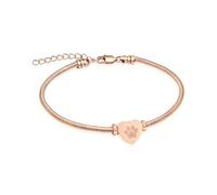 AIWENXI Heart Cremation Bracelet for Ashes Pet Memorial Jewellery with Dog Paw Charm Stainless Steel Memory Bracelet for Loss of Dog/Cat, 1.57, No gemstone