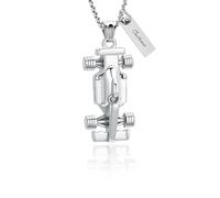 AIWENXI Race Car Urn Necklace for Ashes for Men Women Adults Stainless Steel Motor Racing Car Cremation Jewelry Urn Pendant Ashes Holder Keepsake Memorial Urn Locket