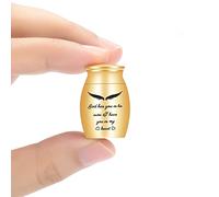 AIWENXI Small Urns Cremation Keepsakes for Ashes- Super Mini Cremation Urns for Human or Pet Ashes Urns Stainless Steel Memorial Ashes Holder