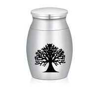 AIWENXI Small Urns Cremation Keepsakes for Ashes- Super Mini Cremation Urns for Human or Pet Ashes Urns Stainless Steel Memorial Ashes Holder