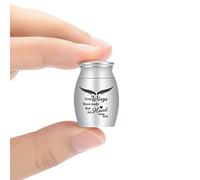 AIWENXI Small Urns Cremation Keepsakes for Ashes- Super Mini Cremation Urns for Human or Pet Ashes Urns Stainless Steel Memorial Ashes Holder