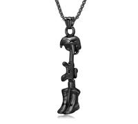 AIWENXI Soldiers Cap Cremation Urn Necklaces for Ashes Jewelry Celtic Memorial Urns Necklaces Pendant Viking Keepsakes Jewelry Human Ash Memorial Holder Locket Pendant Jewelry for Men