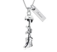 AIWENXI Soldiers Cap Cremation Urn Necklaces for Ashes Jewelry Celtic Memorial Urns Necklaces Pendant Viking Keepsakes Jewelry Human Ash Memorial Holder Locket Pendant Jewelry for Men