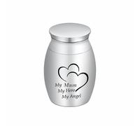 AIWENXI Tree of Life/Butterfly/Rose Flower/Wings/Heart Mini Urns for Ashes Stainless Steel Pet/Human Ash Small Urns cremation keepsakes for ashes