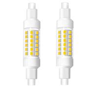 Aiwerttes 7W R7S LED 78mm Bulb Nature White 4000K Lamps 360°Beam AC220-240V,Non-Dimmable,Ceiling Lights for Landscape Floor Lamps(Pack of 2)
