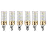 Aiwerttes E14 LED Light Bulb 9W,1000LM Equivalent to 100W Halogen Bulb,E14 LED Corn Light Bulbs for Chandeliers Home Lighting Decor,Not Dimmable,AC 220V,6 Pack(Cold White)