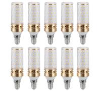 Aiwerttes E14 LED Light Bulb 9W,1000LM Equivalent to 100W Halogen Bulb,E14 LED Corn Light Bulbs for Desk Lamp,Not Dimmable,AC 220-240V,10 Pack(Warm White)