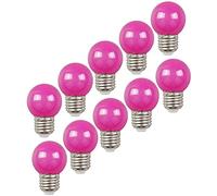 Aiwerttes E27 Colourful LED Bulb, 2W Color Edison Screw Cap LED Light, Mixed Colour Energy Saving Lamp, 200LM, AC220V-240V, Holiday, Party, Christmas, Halloween,10 Packs