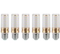 Aiwerttes E27 LED Light Bulb 9W,1000LM Equivalent to 100W Halogen Bulb,E27 LED Corn Energy Saving Light Bulbs for Desk Lamp,Not Dimmable,AC 220-240V,6 Pack(Warm White)
